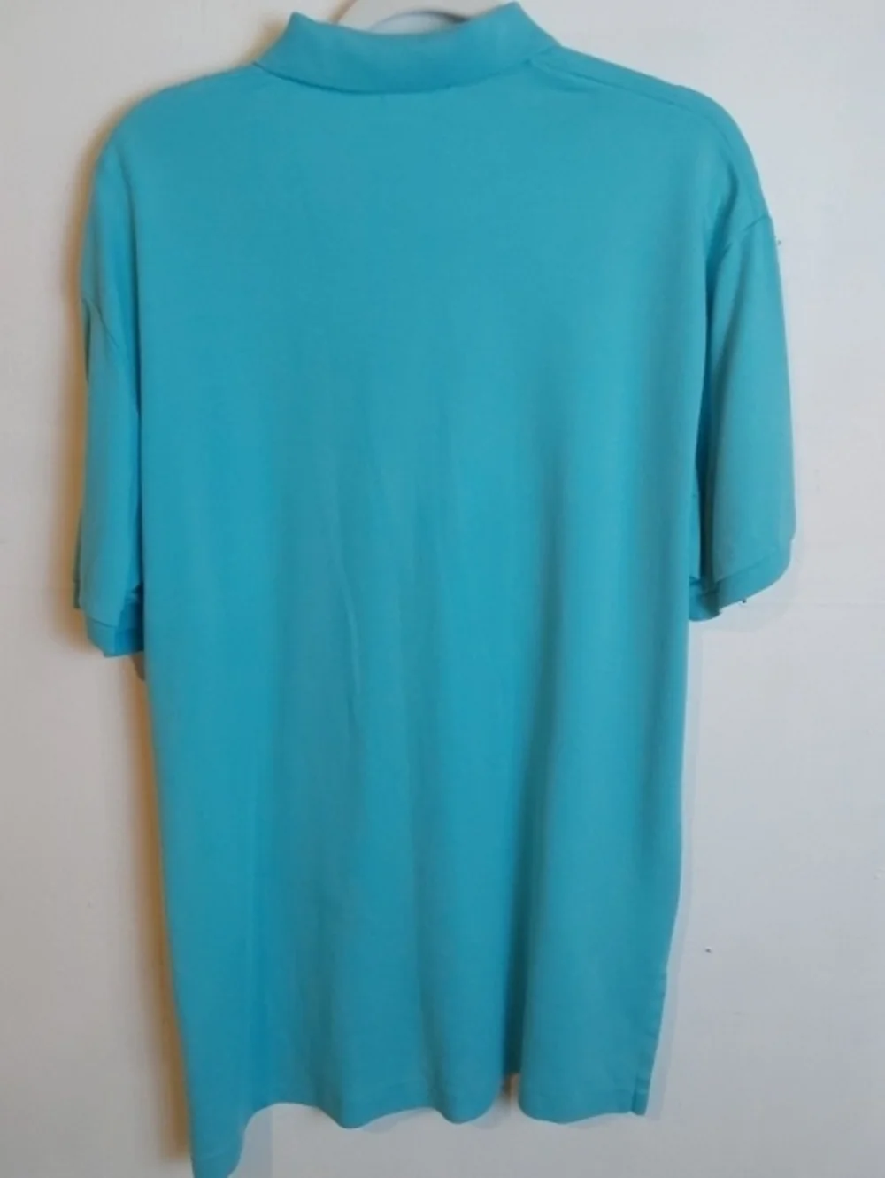 Polo by Ralph Lauren |Turquoise Short Sleeve Polo with Pink Pony Preppy Sz.L